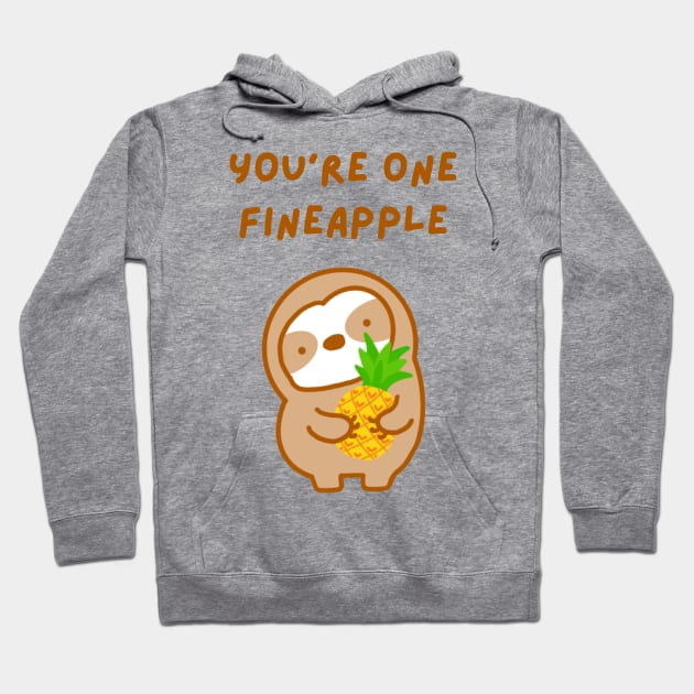 You’re One Fineapple Pineapple Sloth Hoodie by theslothinme